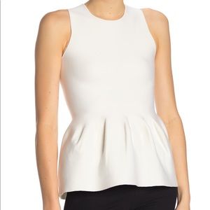 Theory Wool-blend Peplum Top